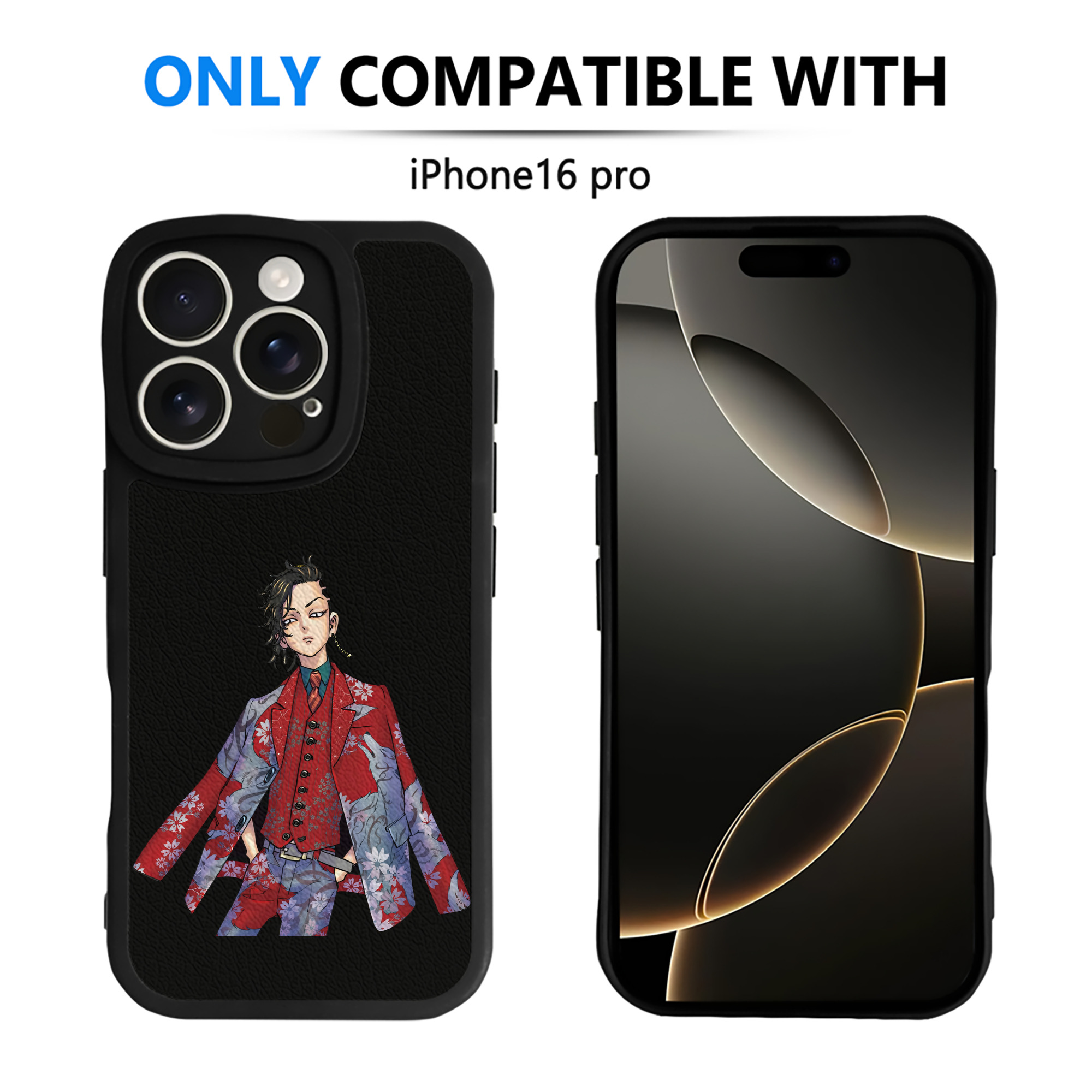 （画像用） 東京リベンジャーズ Tokyo Revengers 【iPhone 16シリーズ対応】シリコンスマホケース（レザー調） 材質：シリコン